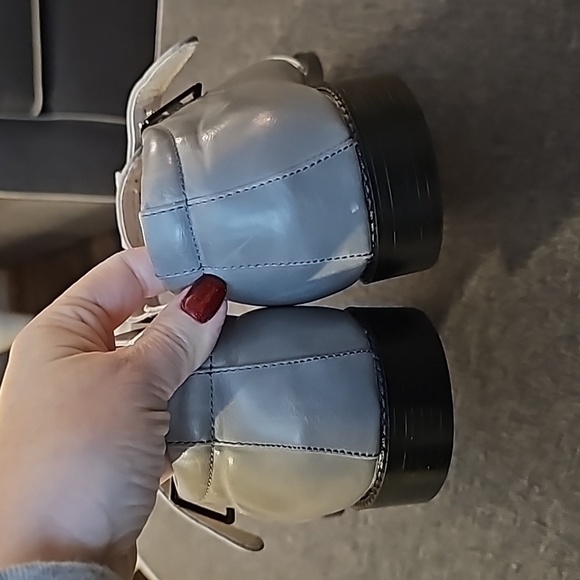 Stacy Adams "Calisto" light gray Leather Lined Monk Strap Dress Sandals sz 14… - Picture 2 of 6